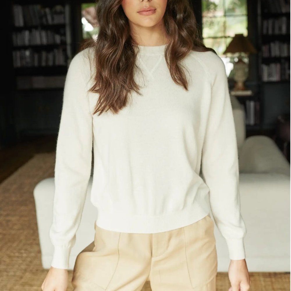 Mongolian Shrunken Cashmere Sweatshirt/Sweater